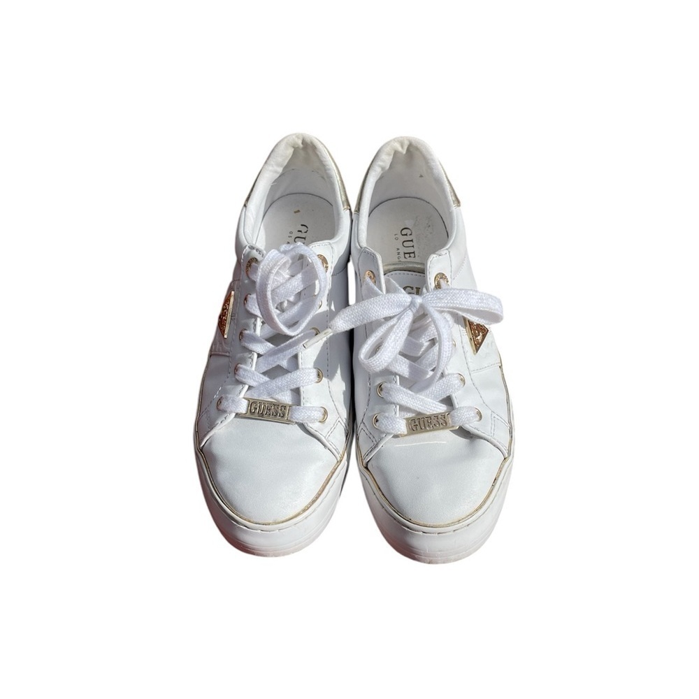 Guess Los Angeles Women White Sneakers Size 8